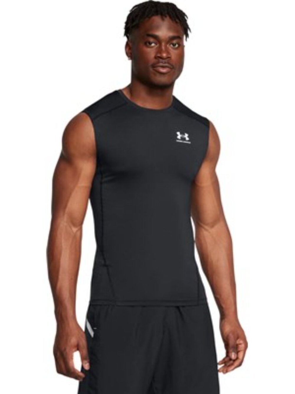 Under Armour - Mens Hg Armour Comp Sl Tank Top, size large US mens, color black.